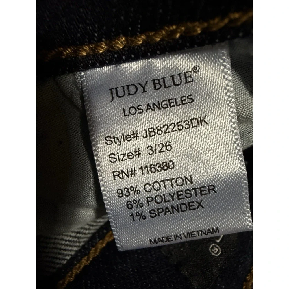Judy Blue Jeans Women Size 3/26 W26 L28 Blue Denim Skinny Jean